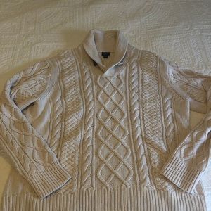 J.crew rope knit knit sweater XL
